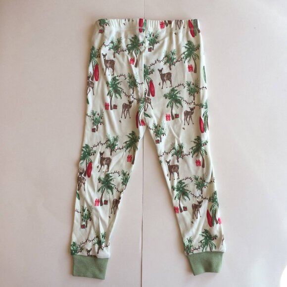 New Burt's Bees Christmas Pajamas 2T Island Holiday Organic Shirt Pants Set - Picture 6 of 6